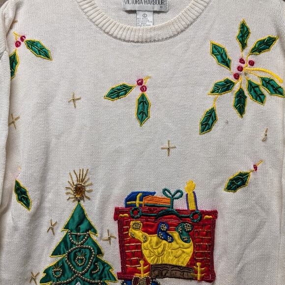 90s / Y2K Victoria Harbour Christmas Sweater - Picture 3 of 8